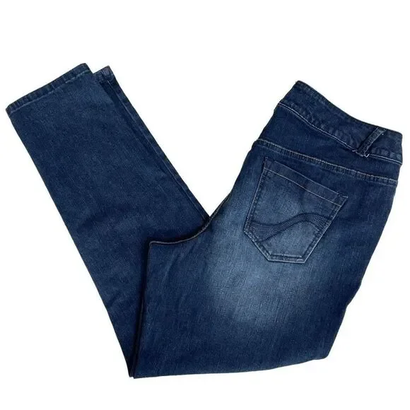 Lane Bryant Jegging Size 18 Genius Fit Jeans Dark Wash Stretchy Plus Size - Picture 4 of 6